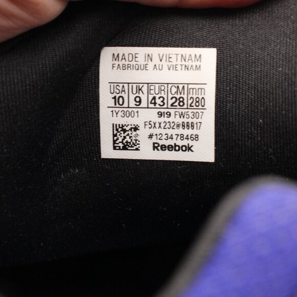 Reebok Instapump Fury x Boost Black Men's Size 10 Athletic Sneakers FW5307 - Picture 3 of 10